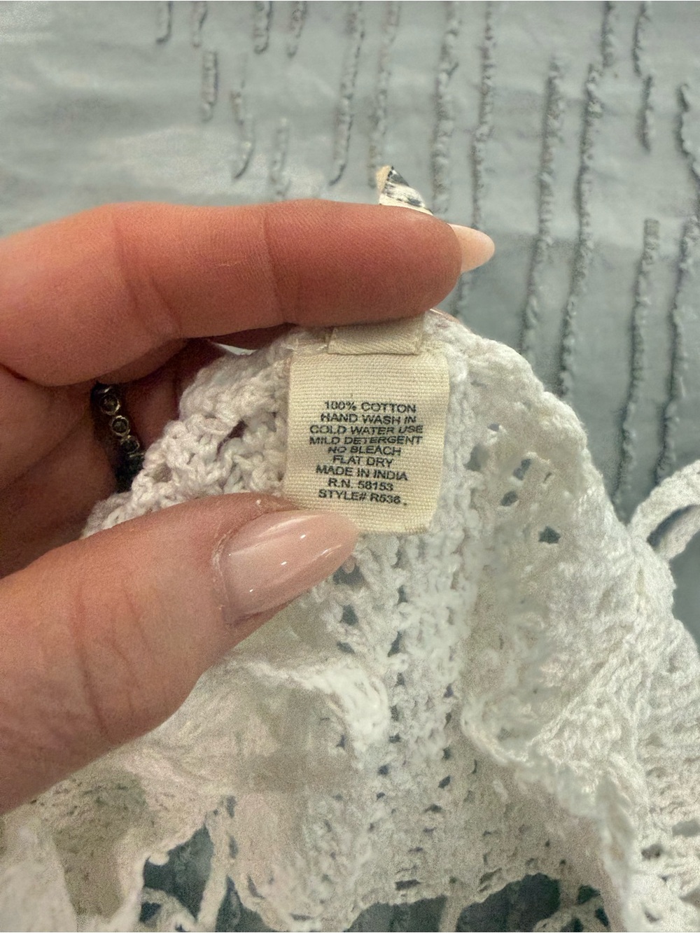 RAGA White Crochet “Earth Child” Fringe Tank Top - Picture 9 of 9